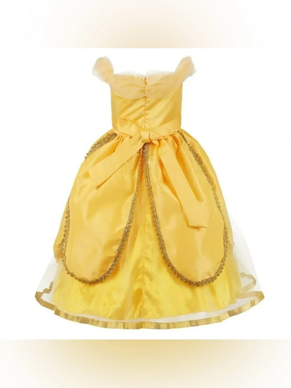 Yellow Princess Belle-Style Girls Costume Dress